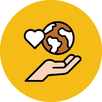 concerned about our planet icon